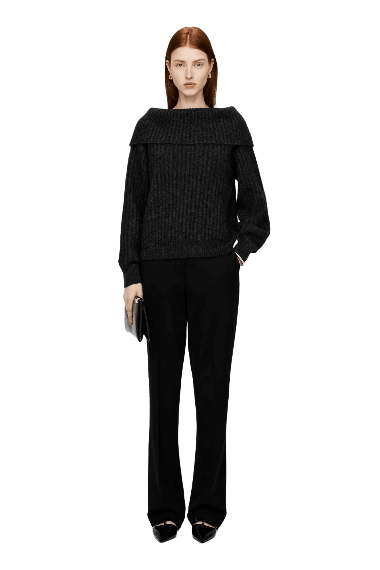 Arket Women's Off-Shoulder Rib Jumper