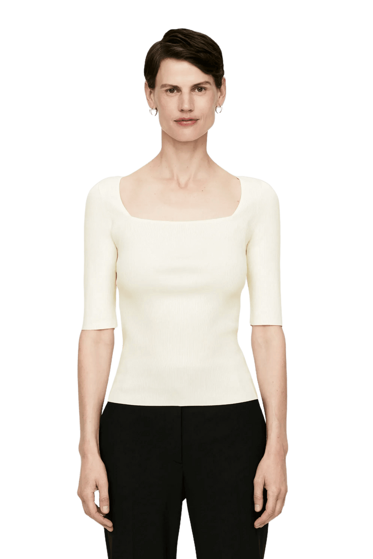 Arket Women's Square-Neck Rib Top