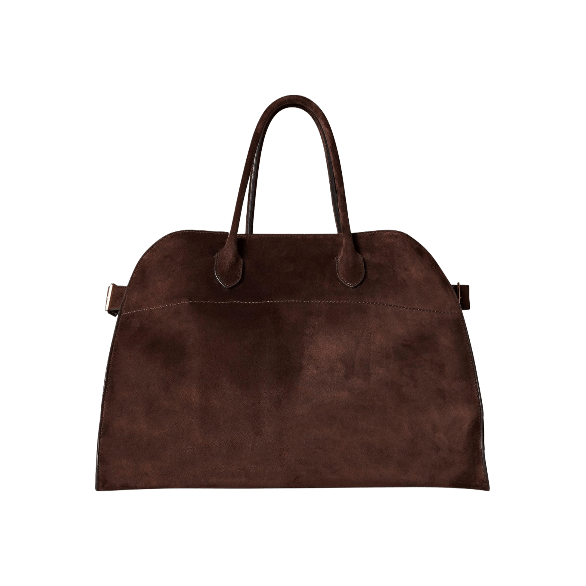The Row Soft Margaux 15 Bag in Suede