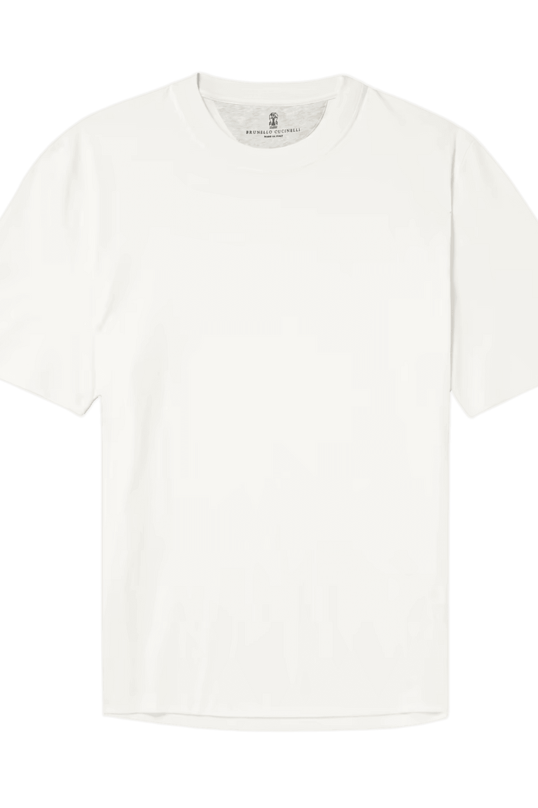 Brunello Cucinelli Men's Cotton Jersey Crew Neck T-shirt