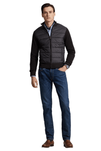 <tc>Ralph Lauren</tc> เสื้อจัมเปอร์ไฮบริดซิปเต็มตัวสำหรับผู้ชาย