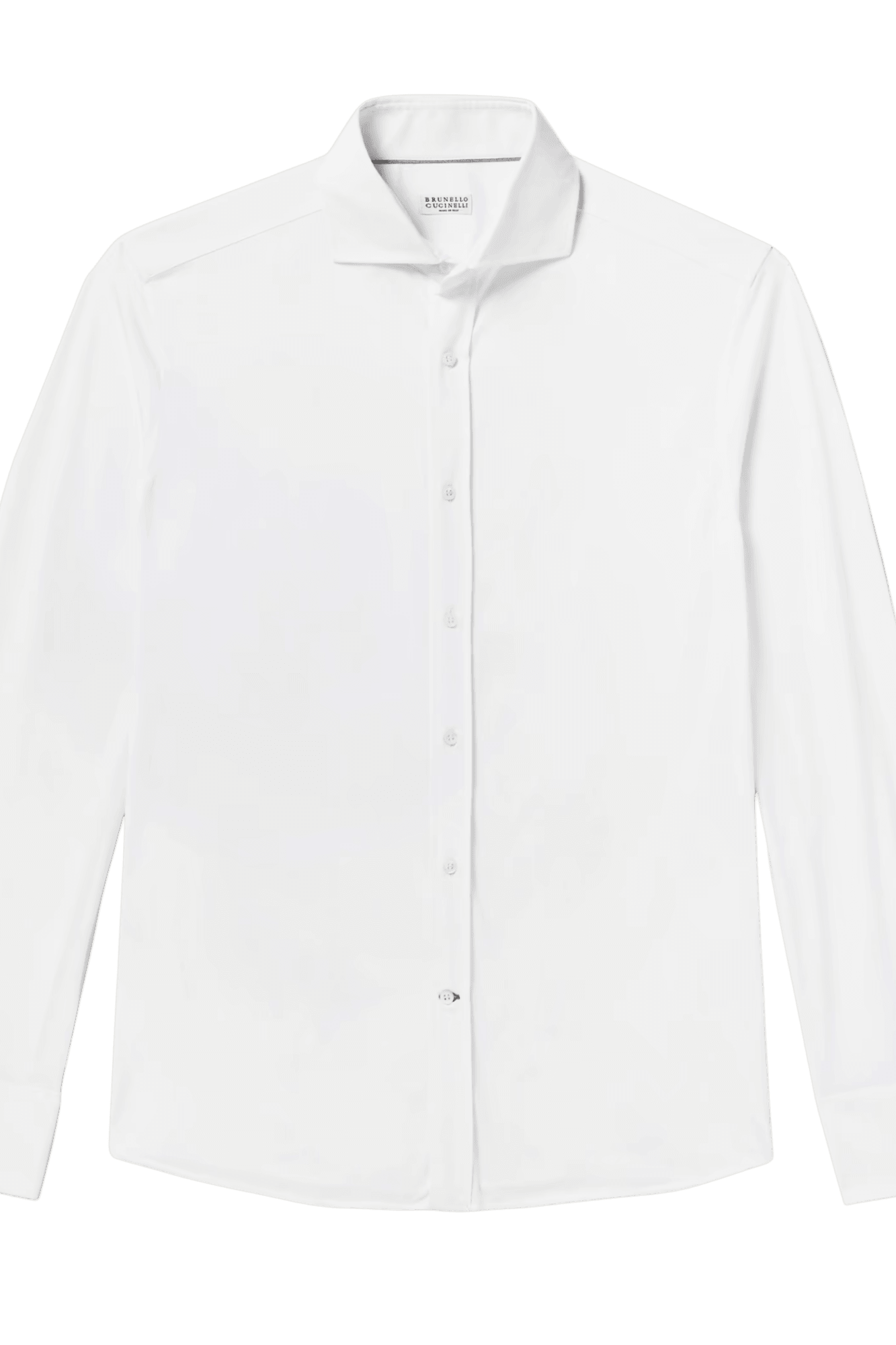 <tc>Brunello Cucinelli</tc> 男士斜紋基本款連結領襯衫
