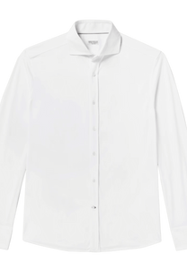 <tc>Brunello Cucinelli</tc> 男士斜紋基本款連結領襯衫