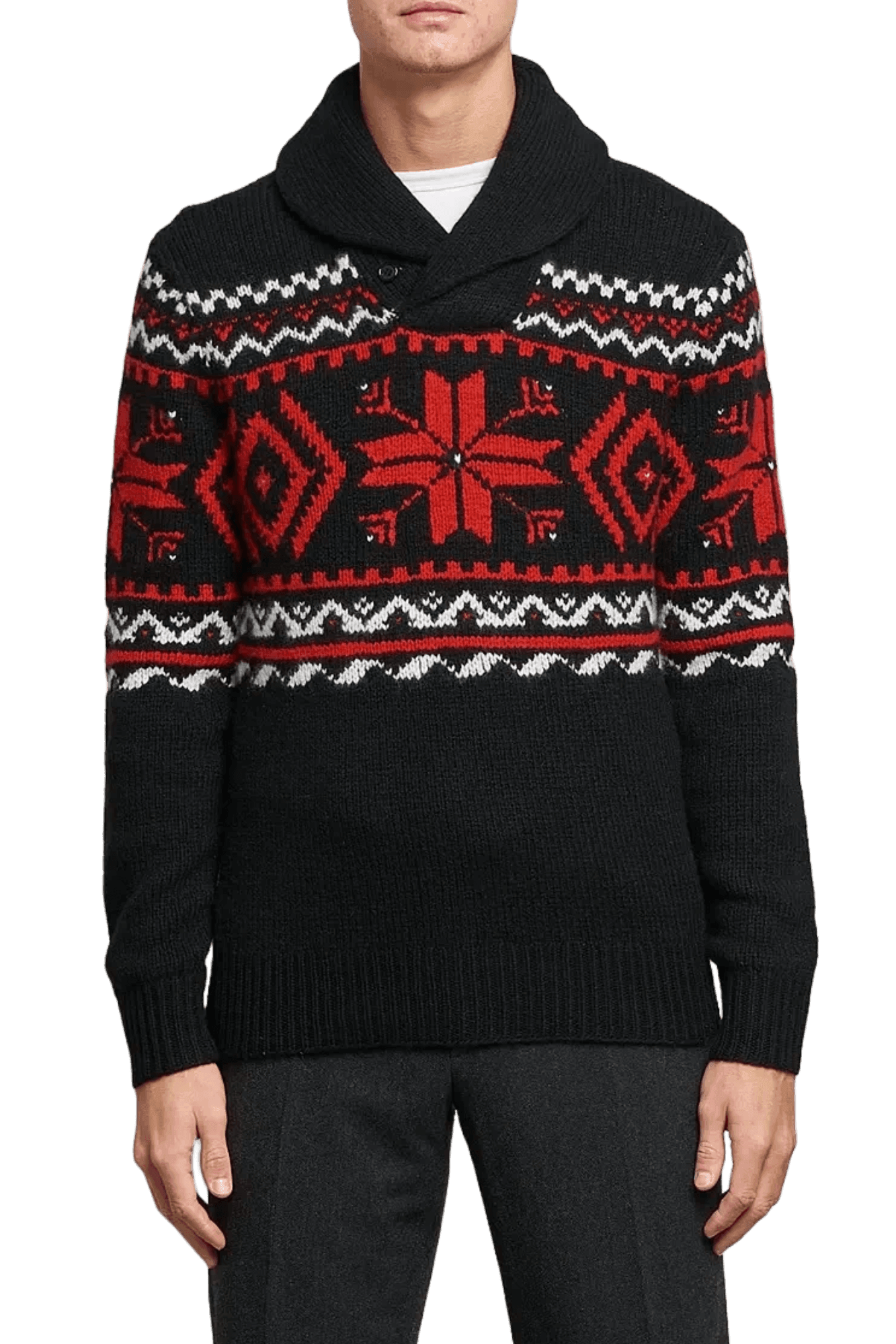 Ralph Lauren Men's Snowflake Cotton-Blend Jumper