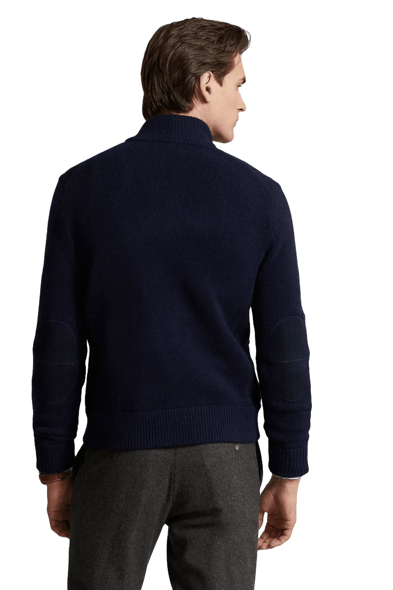 Ralph Lauren Cárdigan de lana a cuadros escoceses The Polo para hombre