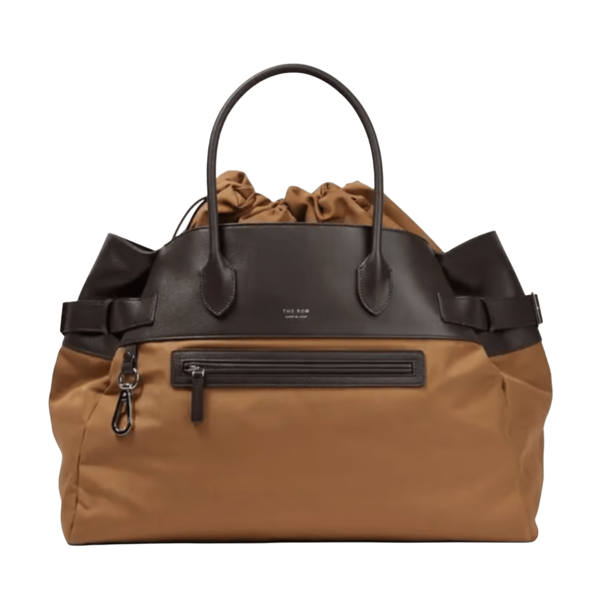 <tc>The Row</tc> Margaux 17 內外扣皮革帆布托特包