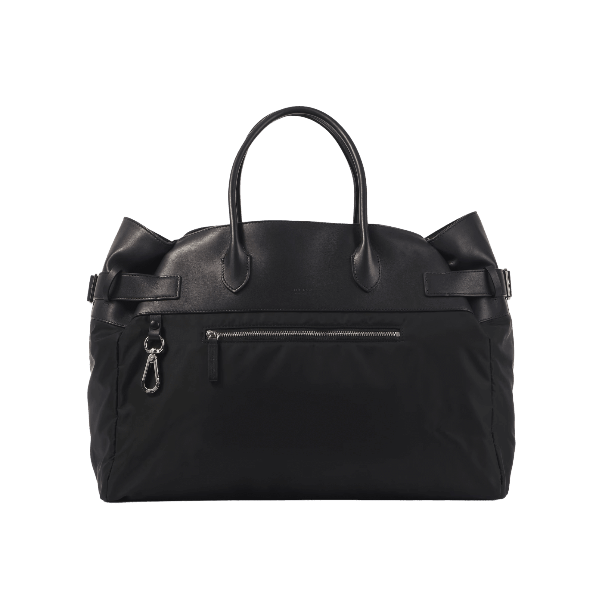 <tc>The Row</tc> Margaux 17 內外扣皮革帆布托特包