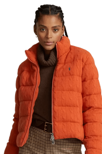 Ralph Lauren Women's Cable-Quilted Wool-Cashmere Jacket