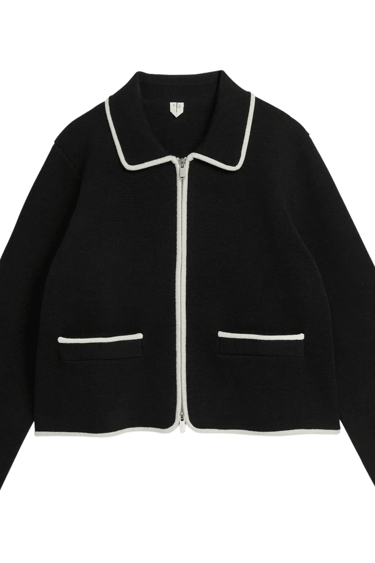 Arket Women's Knitted Zip Cardigan