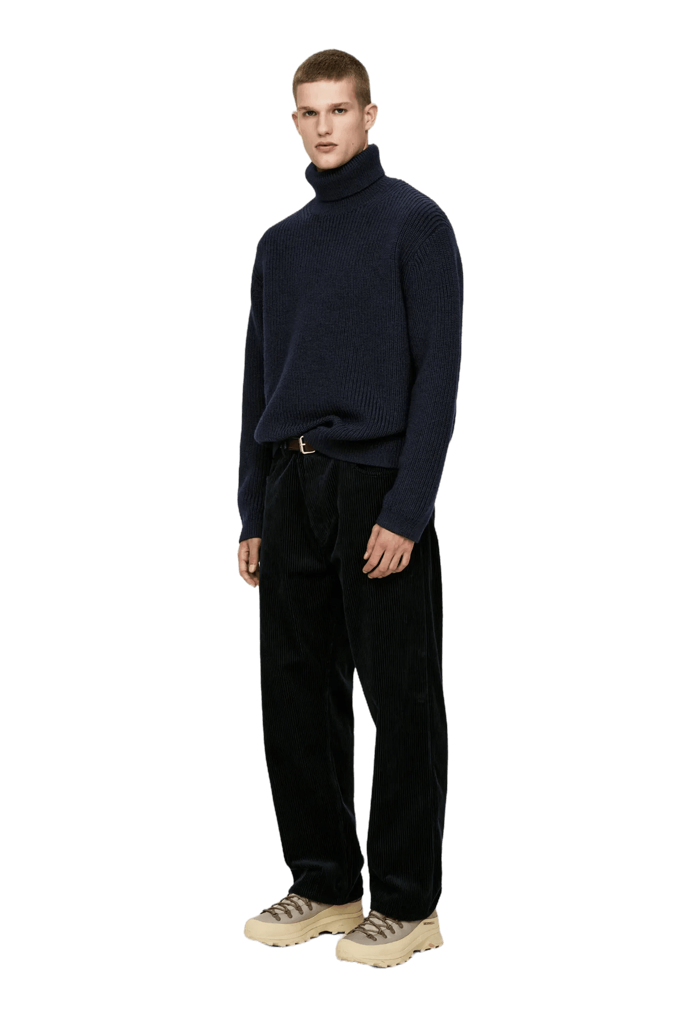 Arket Pull col roulé en laine épaisse pour homme