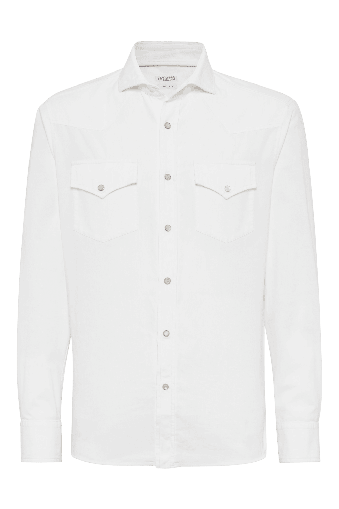 Brunello Cucinelli Men's Garment-dyed Easy Fit Western Shirt