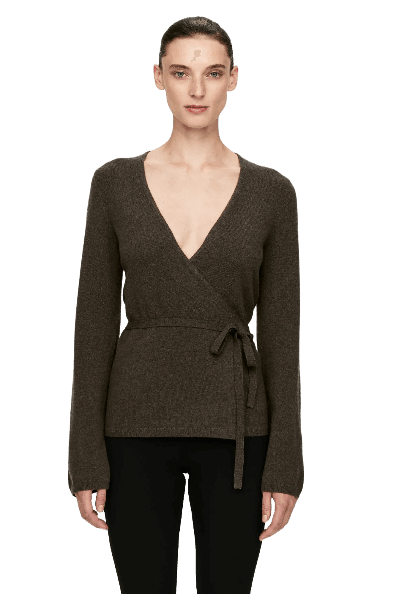 Arket Women's Cashmere-Wool Wrap Cardigan