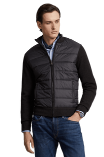 <tc>Ralph Lauren</tc> เสื้อจัมเปอร์ไฮบริดซิปเต็มตัวสำหรับผู้ชาย