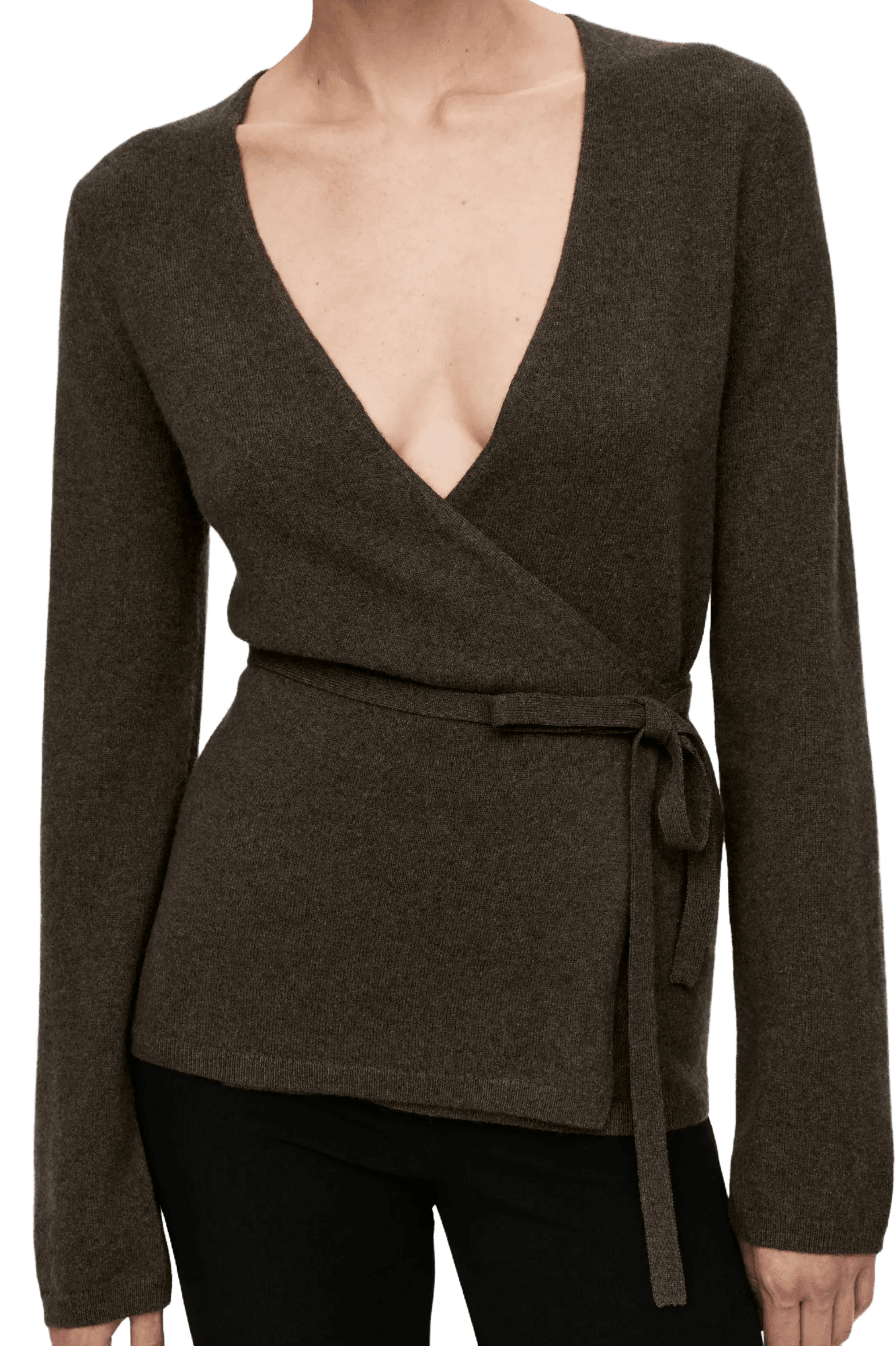 Arket Women's Cashmere-Wool Wrap Cardigan