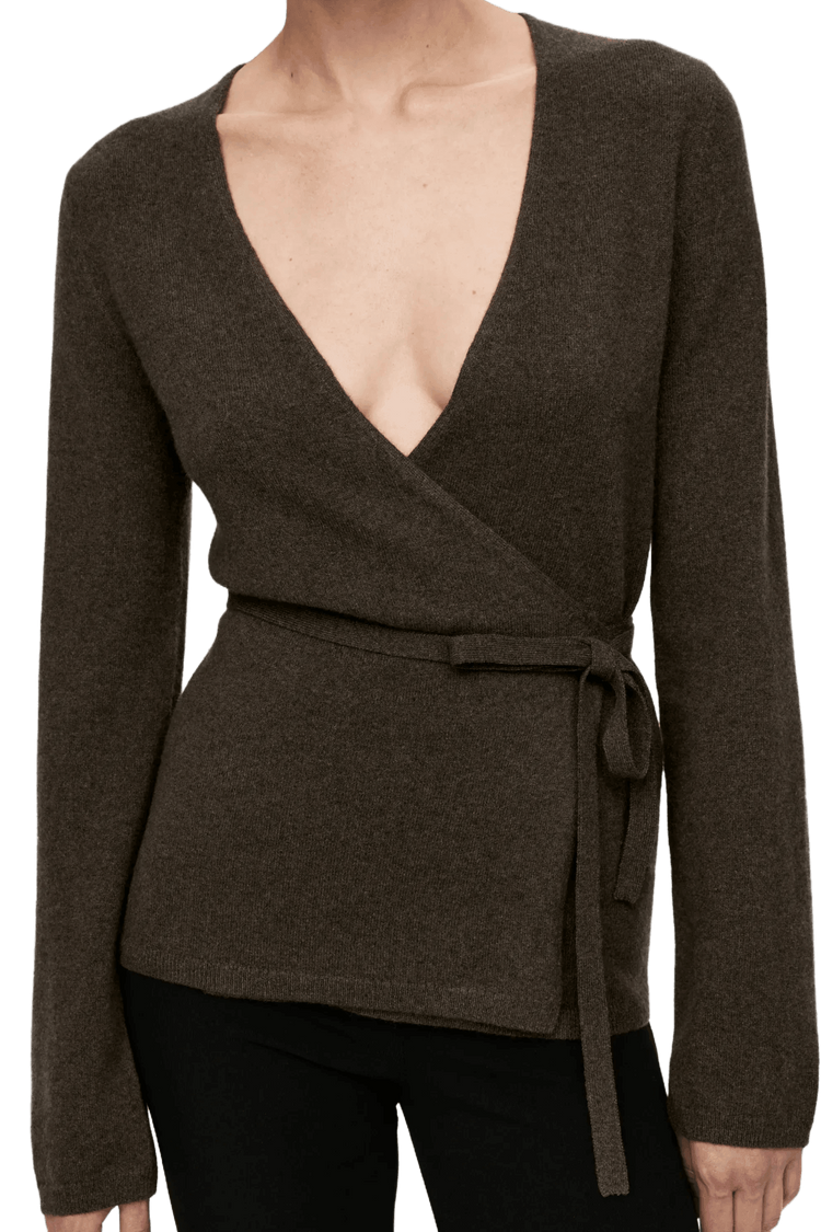 Arket Women's Cashmere-Wool Wrap Cardigan
