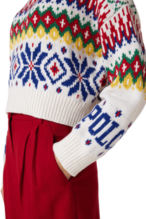 Ralph Lauren Women's Logo Mockneck Wool-Blend Sweater