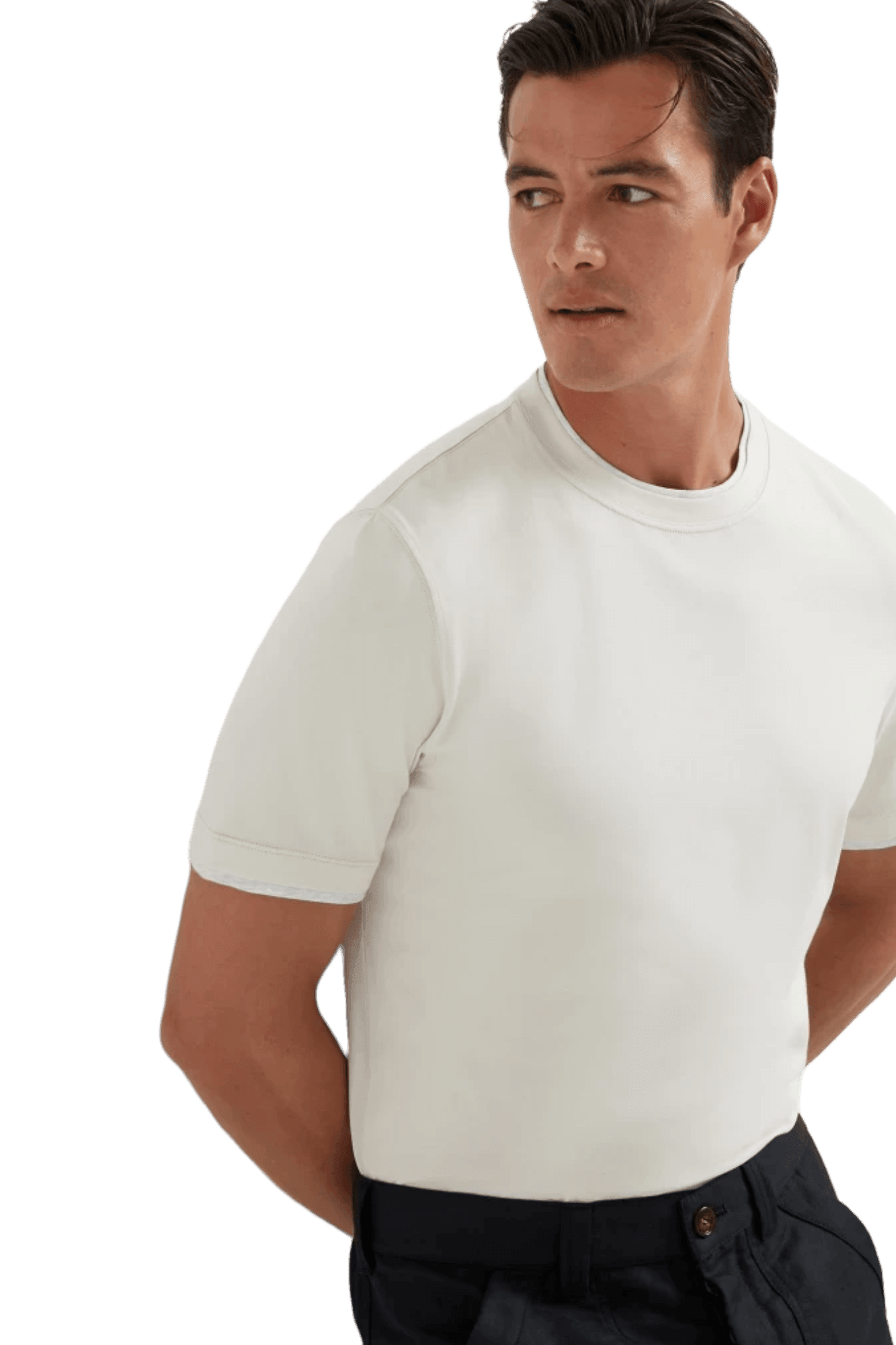 Brunello Cucinelli Men's Cotton Jersey Crew Neck T-shirt With Faux-layering