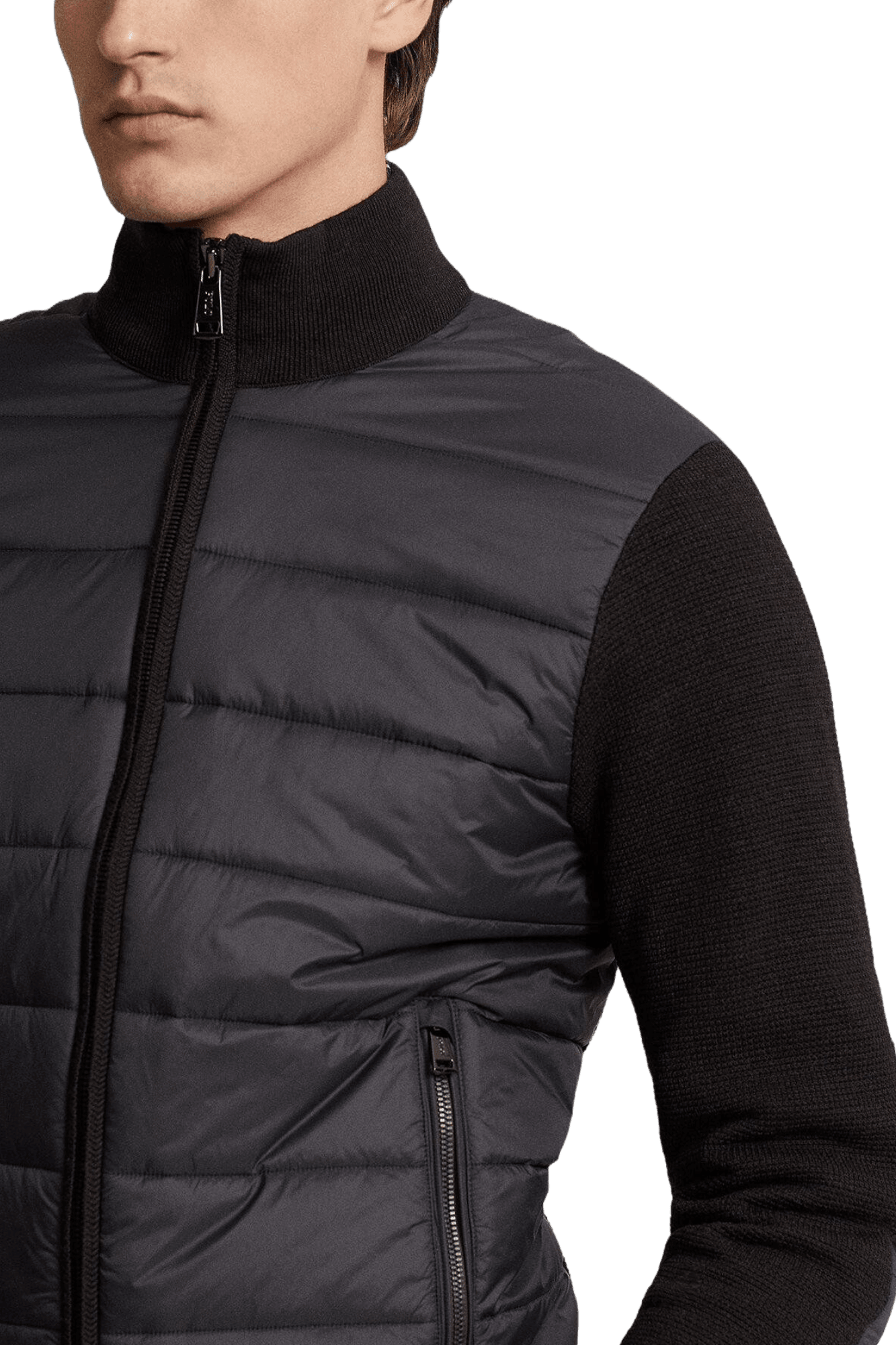 <tc>Ralph Lauren</tc> เสื้อจัมเปอร์ไฮบริดซิปเต็มตัวสำหรับผู้ชาย