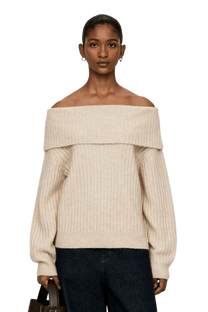 Arket Women's Off-Shoulder Rib Jumper