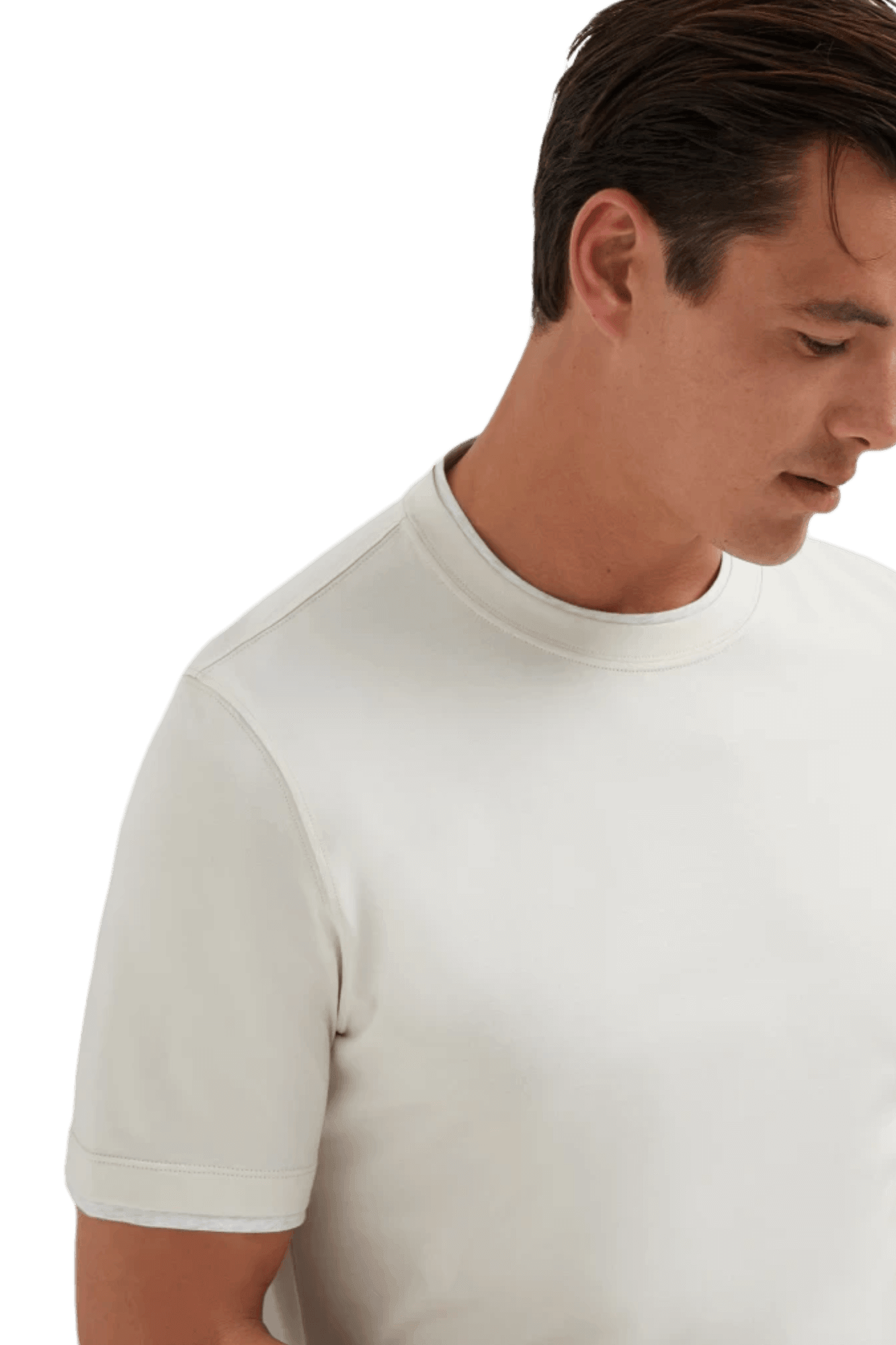 Brunello Cucinelli Men's Cotton Jersey Crew Neck T-shirt With Faux-layering
