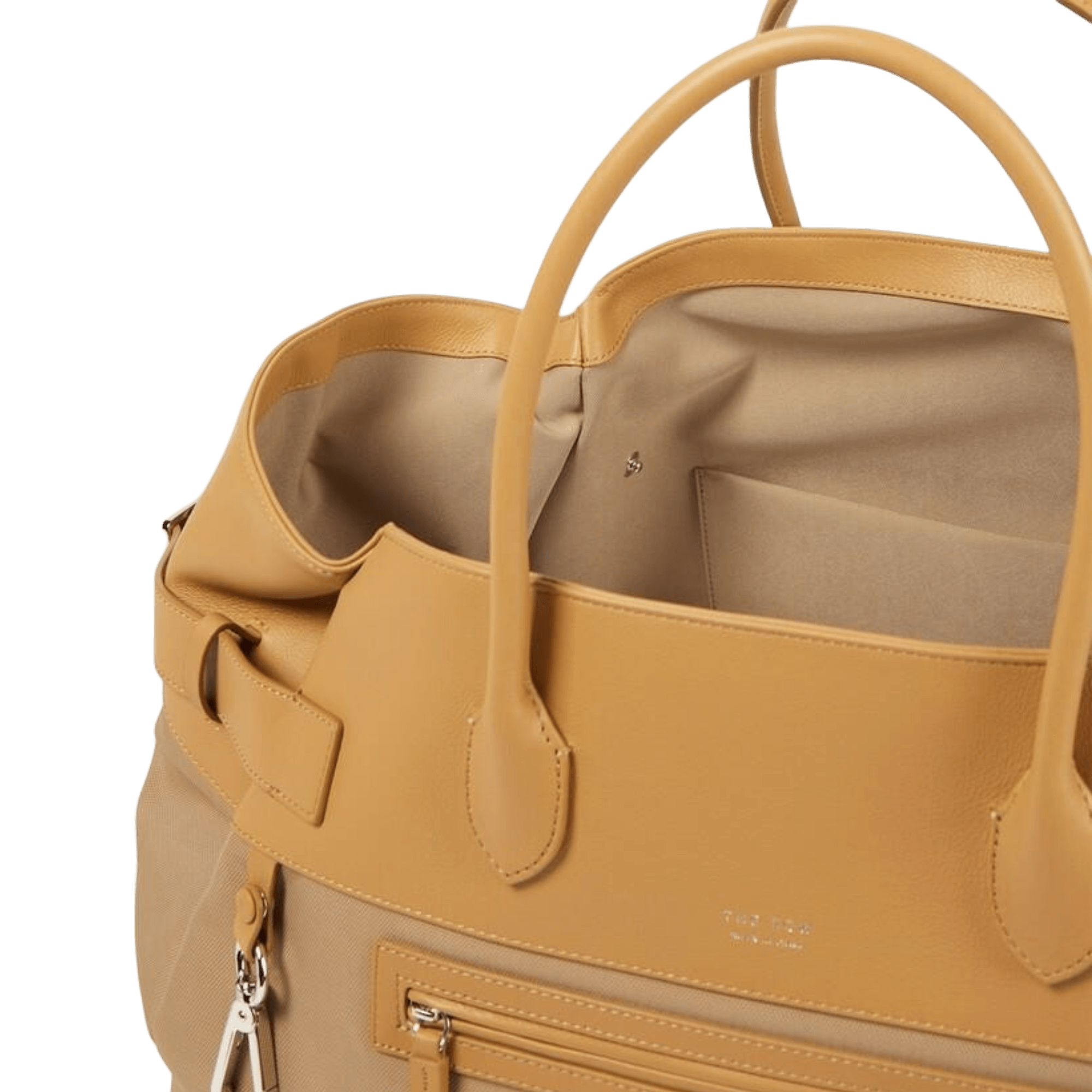 <tc>The Row</tc> Margaux 17 內外扣皮革帆布托特包