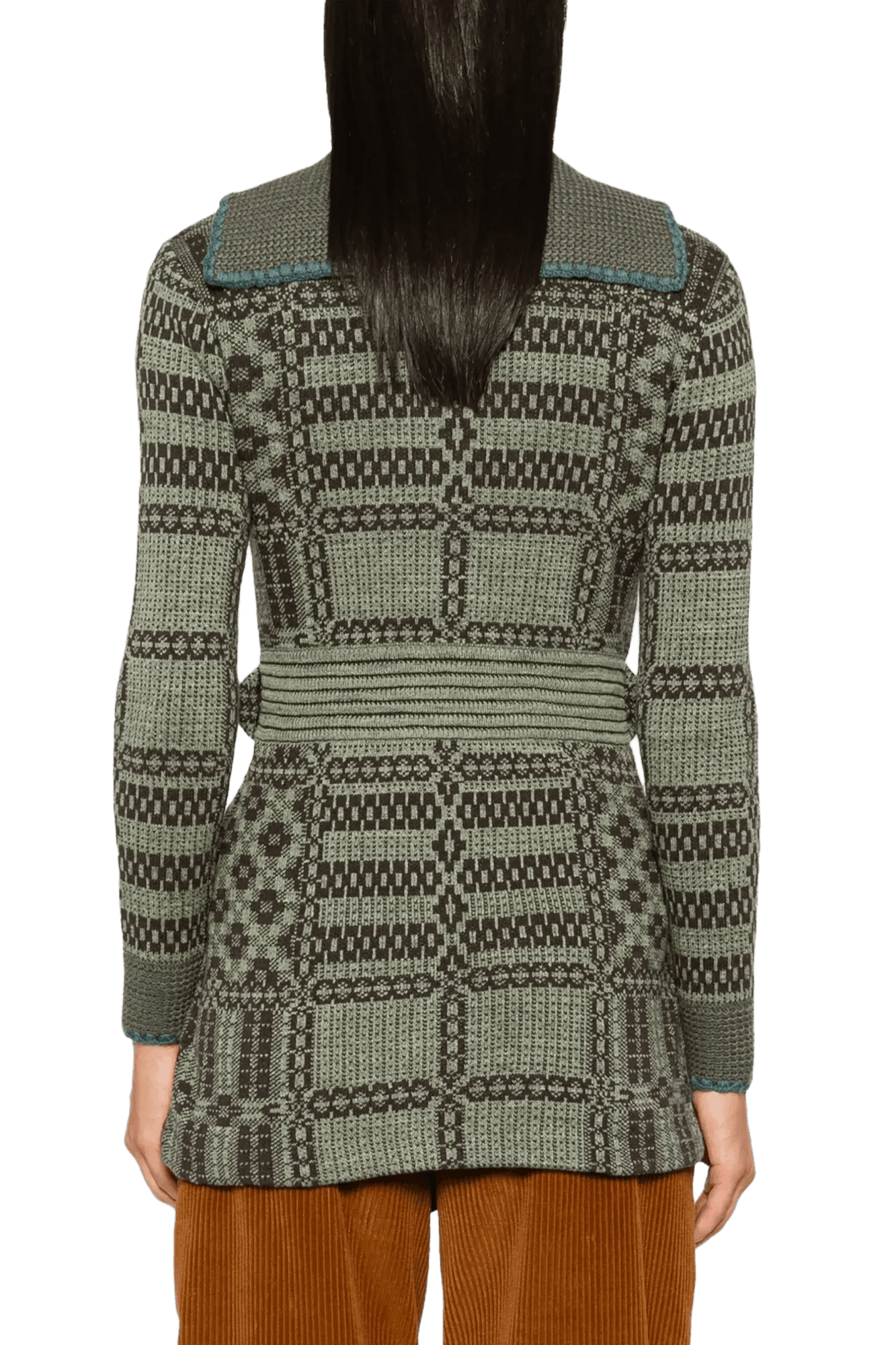 Ralph Lauren Women's Belted Jacquard Cardigan