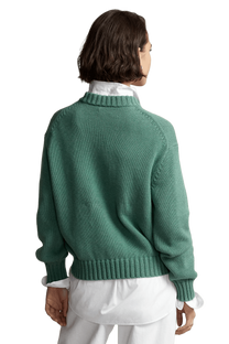 Ralph Lauren Women's Intarsia-Knit Pelican Mockneck Jumper