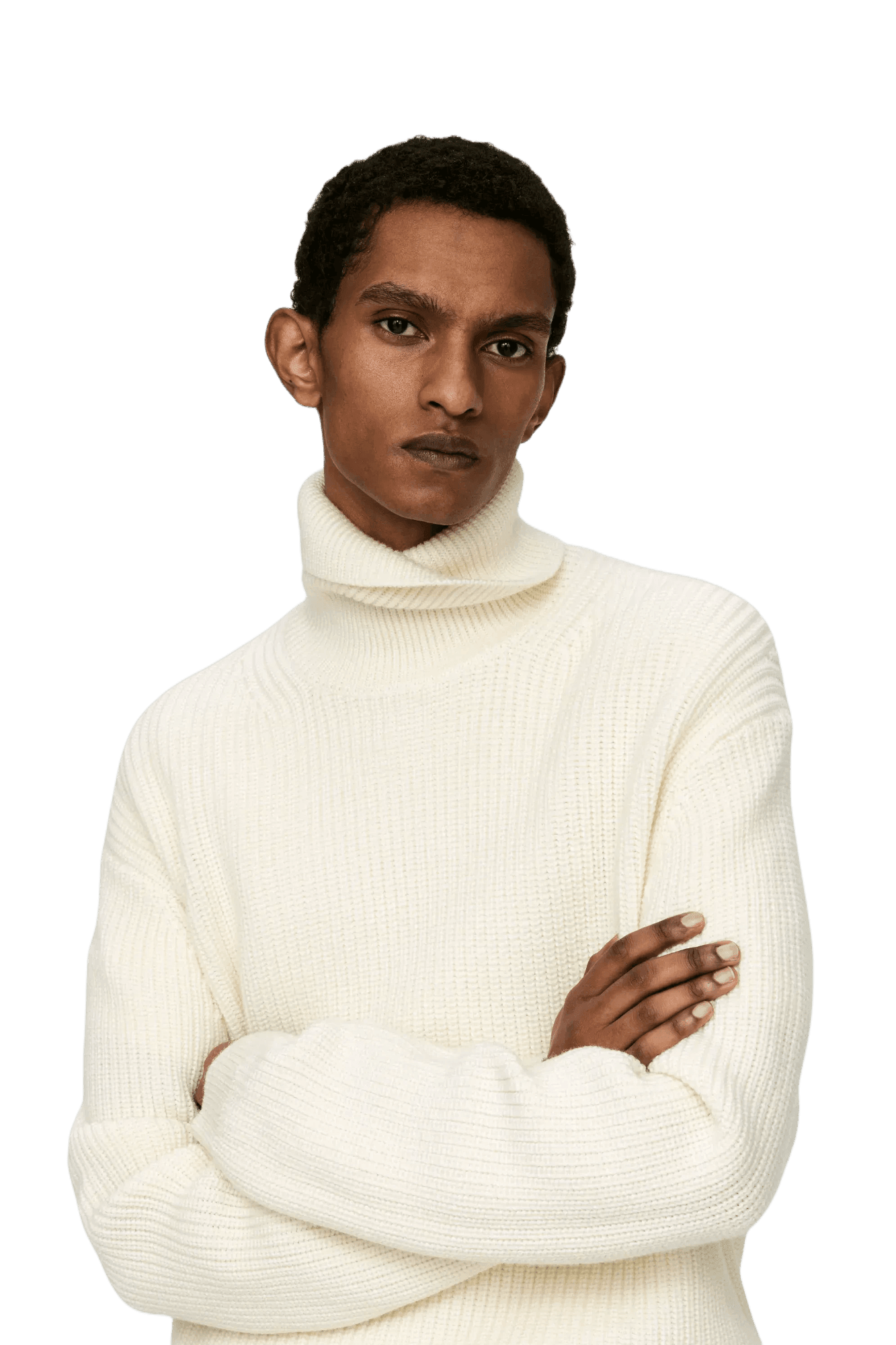 Arket Pull col roulé en laine épaisse pour homme