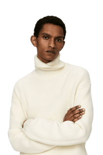 Arket Pull col roulé en laine épaisse pour homme