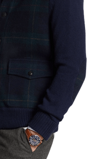 Ralph Lauren Cárdigan de lana a cuadros escoceses The Polo para hombre