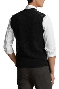 Ralph Lauren Chaleco de lana con rombos para hombre