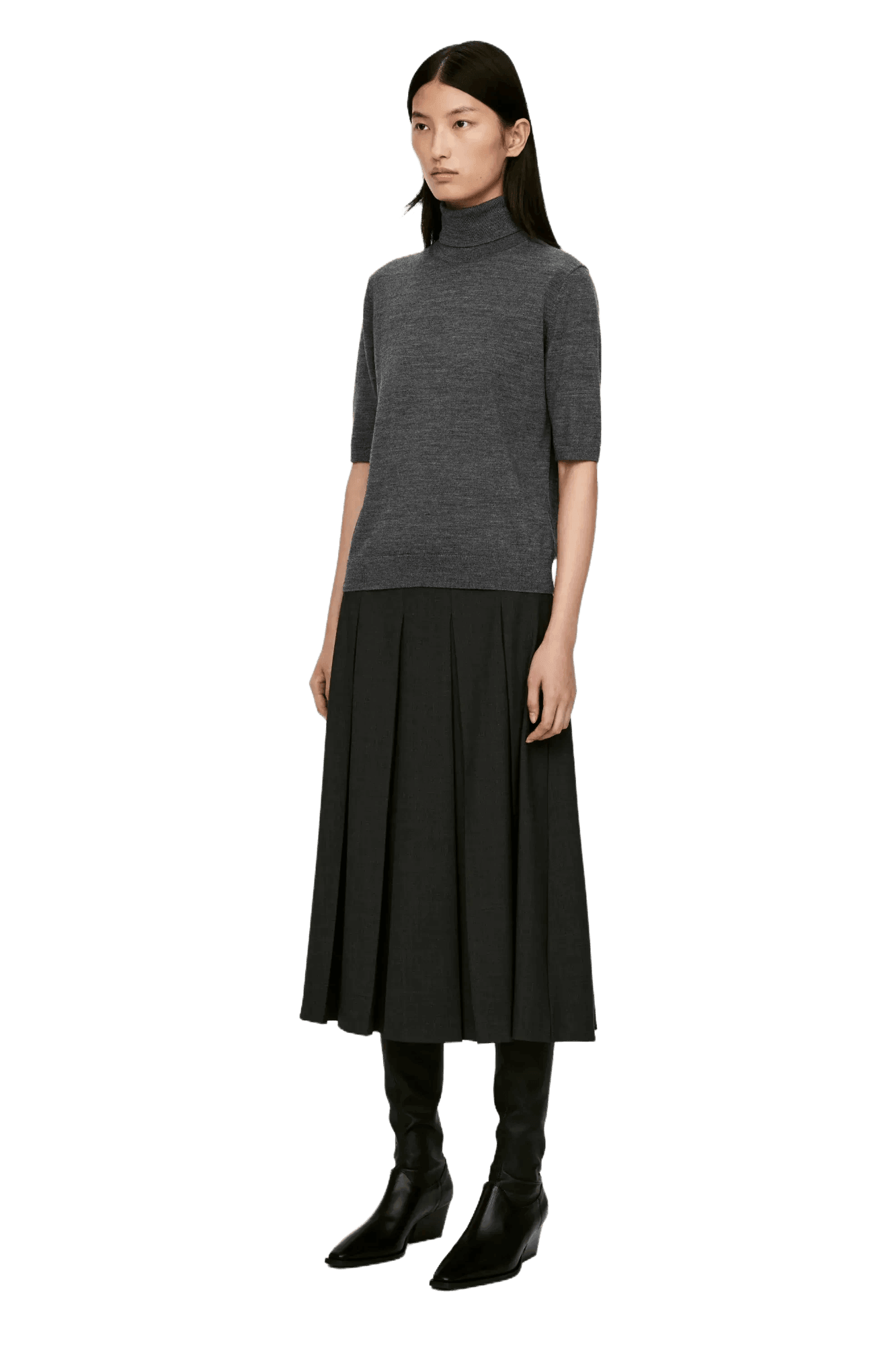 Arket Women's Short-Sleeve Roll-Neck Jumper