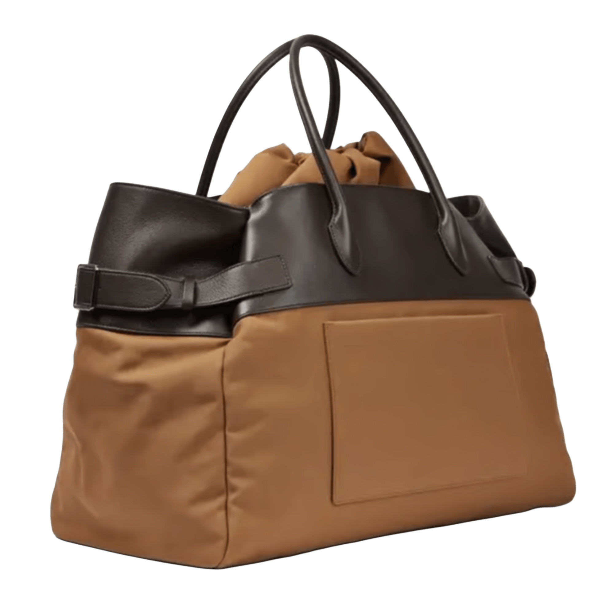 <tc>The Row</tc> Margaux 17 內外扣皮革帆布托特包
