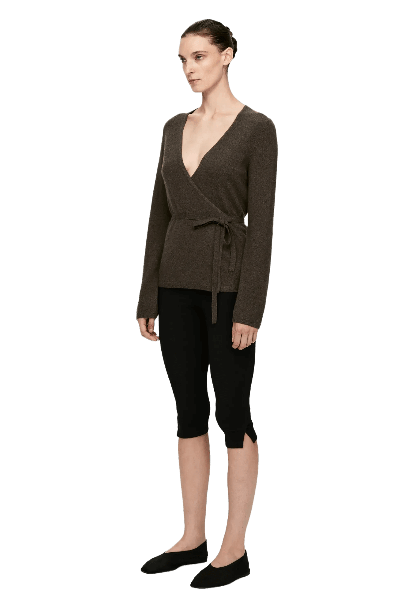 Arket Women's Cashmere-Wool Wrap Cardigan