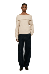 Arket Women's Off-Shoulder Rib Jumper