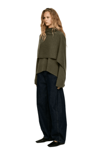 Arket Pull écharpe en laine pour femme