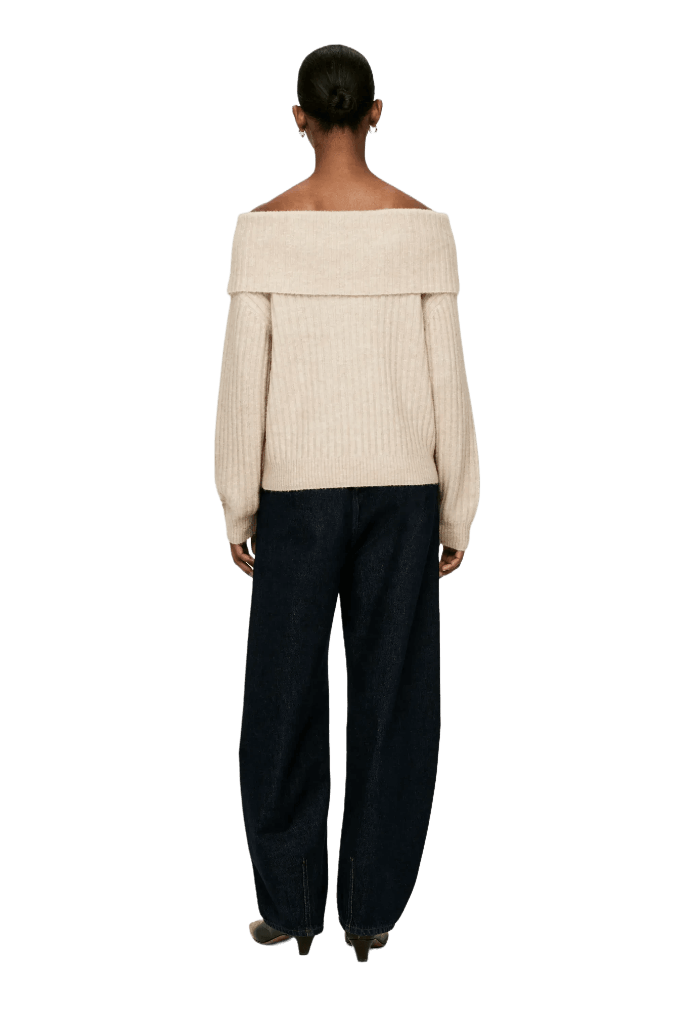 Arket Women's Off-Shoulder Rib Jumper