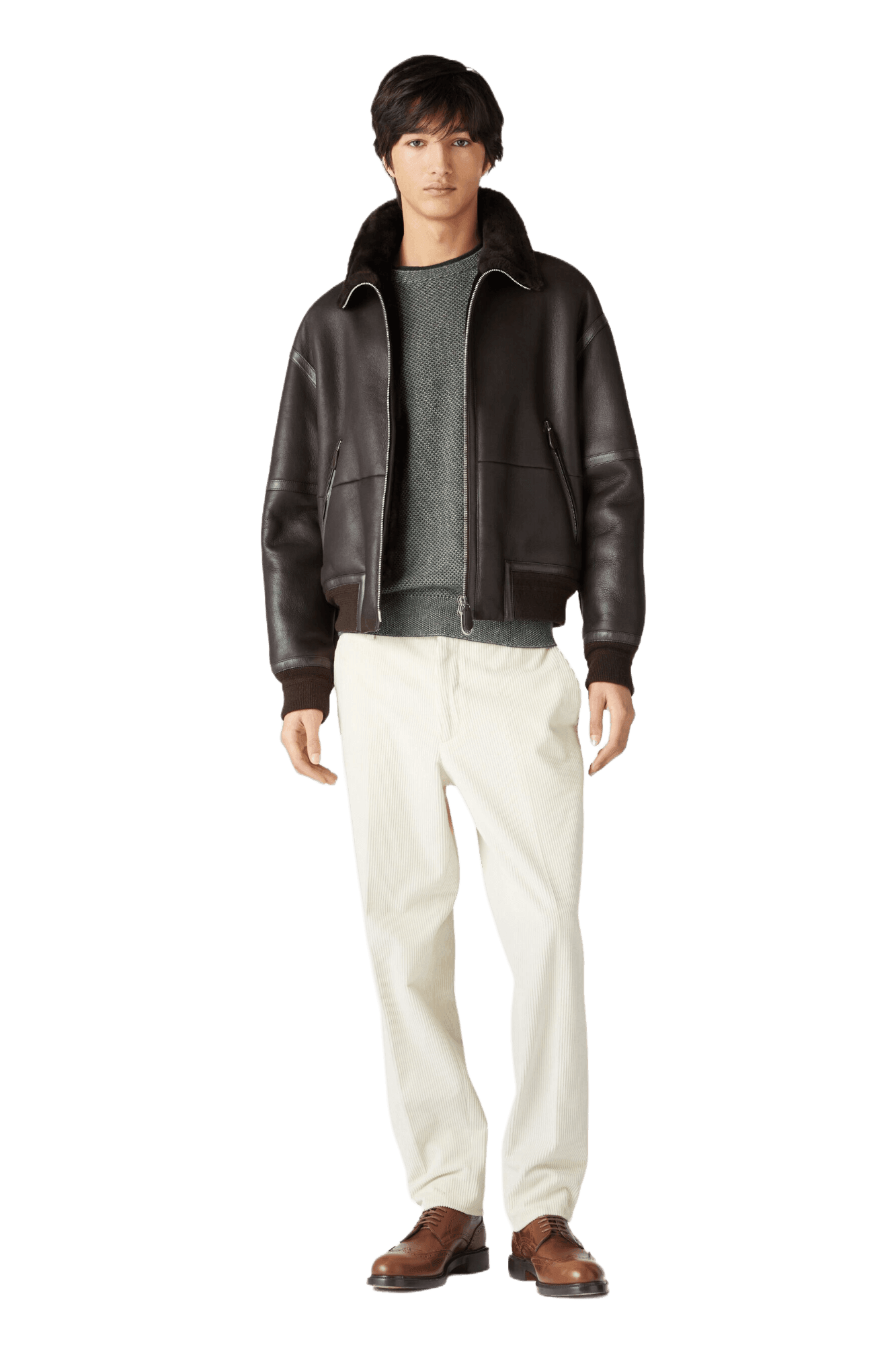 <tc>Loro Piana</tc> Sudadera con cuello redondo City Pull para hombre