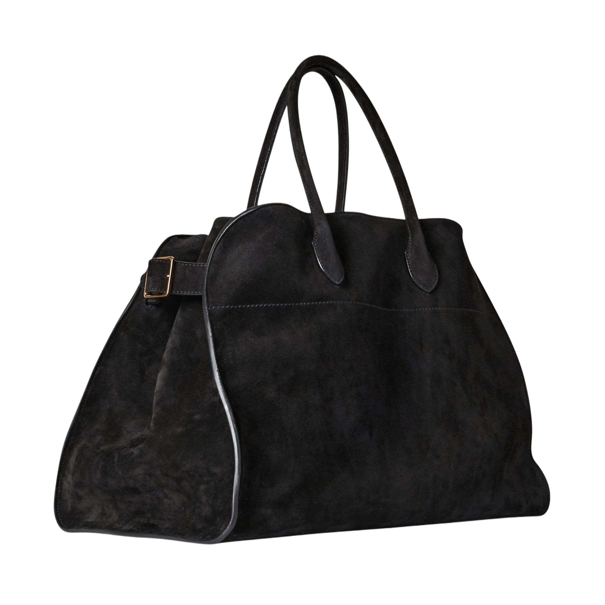 The Row Soft Margaux 17 Bag in Suede