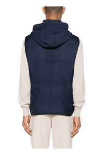 <tc>Brunello Cucinelli</tc> 男士無袖連帽羽絨服