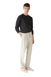 <tc>Loro Piana</tc> Cuello redondo clásico para hombre