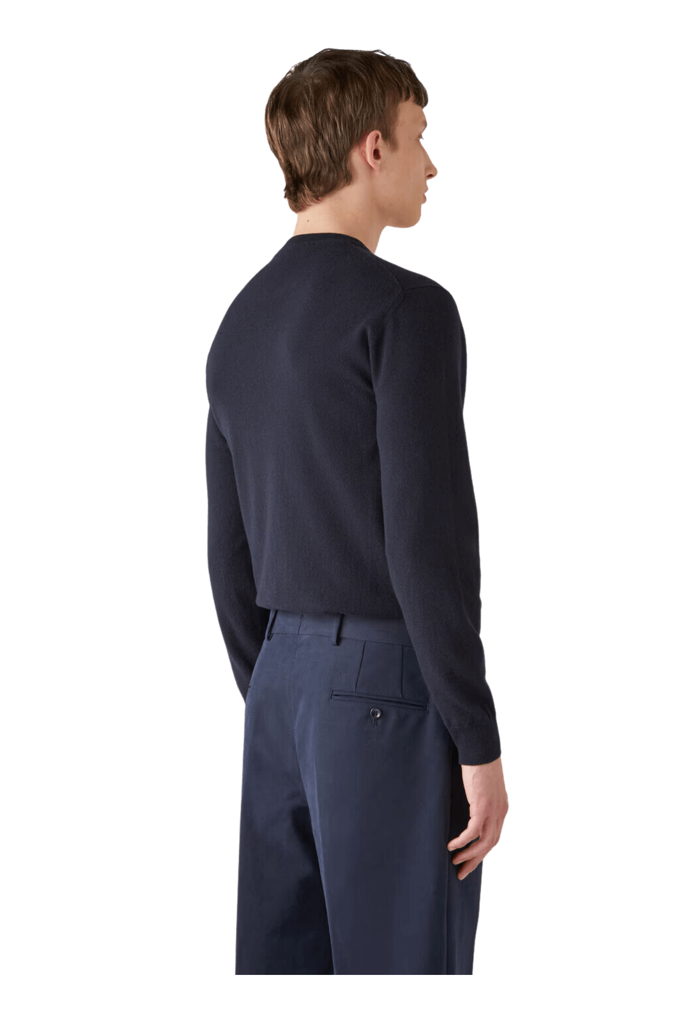 <tc>Loro Piana</tc> Cuello redondo clásico para hombre