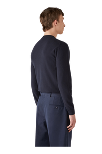 <tc>Loro Piana</tc> Cuello redondo clásico para hombre