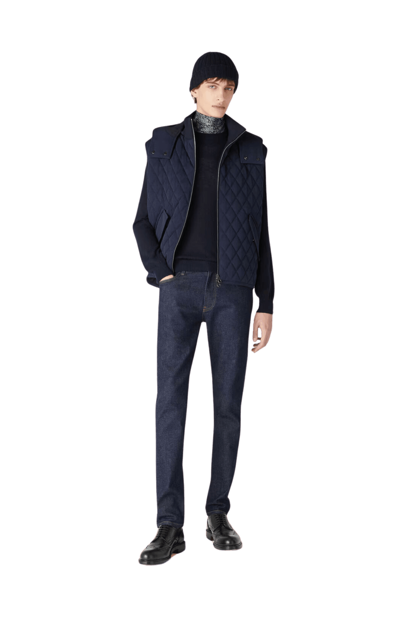 <tc>Loro Piana</tc> Jersey de cuello redondo Camino para hombre