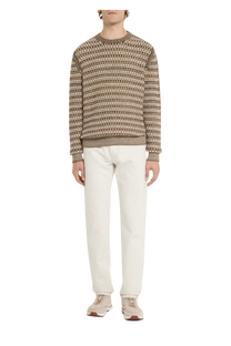 <tc>Loro Piana</tc> Suéter de cuello redondo de punto de cachemira Mancora para hombre