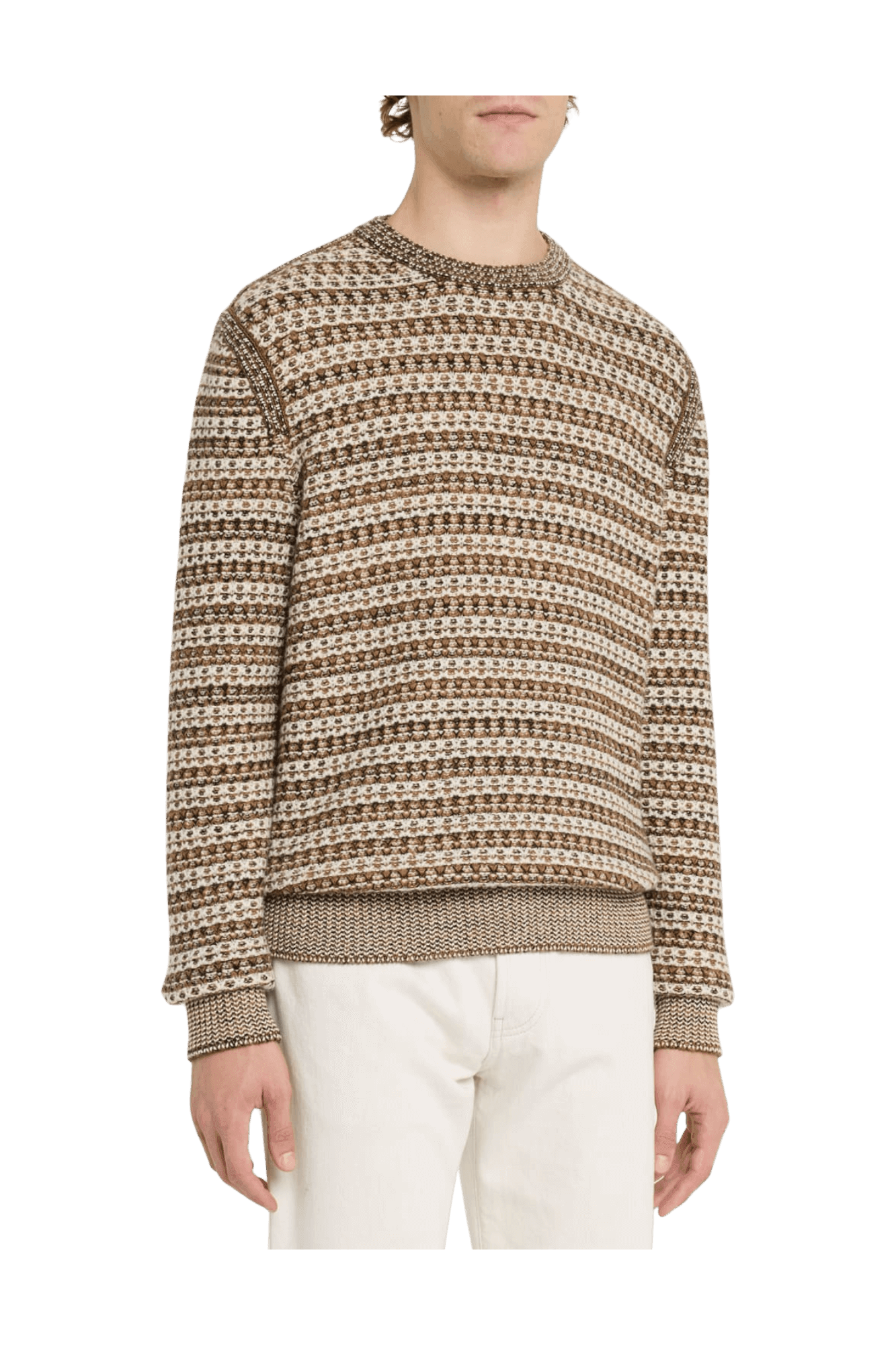 <tc>Loro Piana</tc> Suéter de cuello redondo de punto de cachemira Mancora para hombre