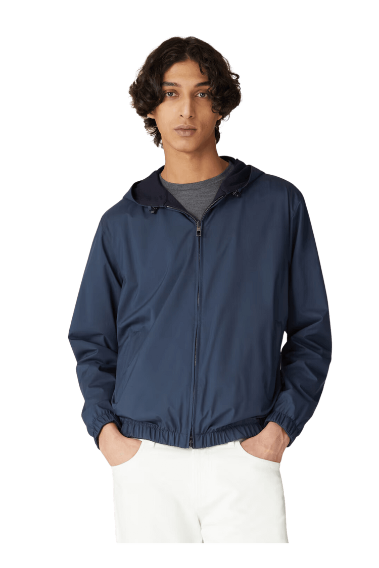 <tc>Loro Piana</tc> 男士連帽飛行員夾克