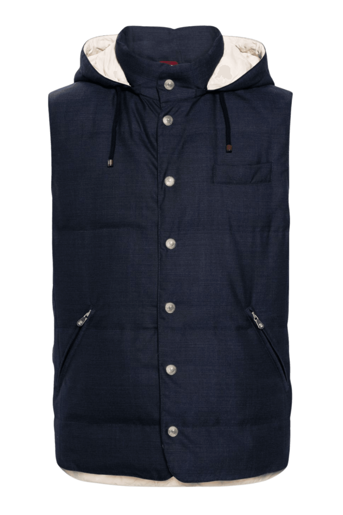 <tc>Brunello Cucinelli</tc> 男士無袖連帽羽絨服
