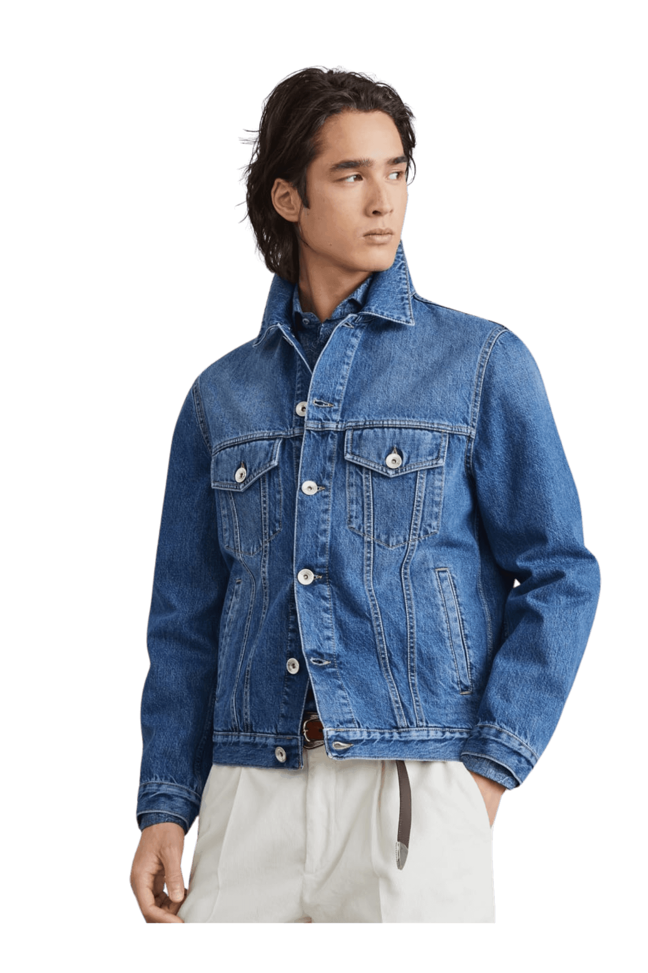 Brunello Cucinelli Men's Denim Four-pocket Jacket