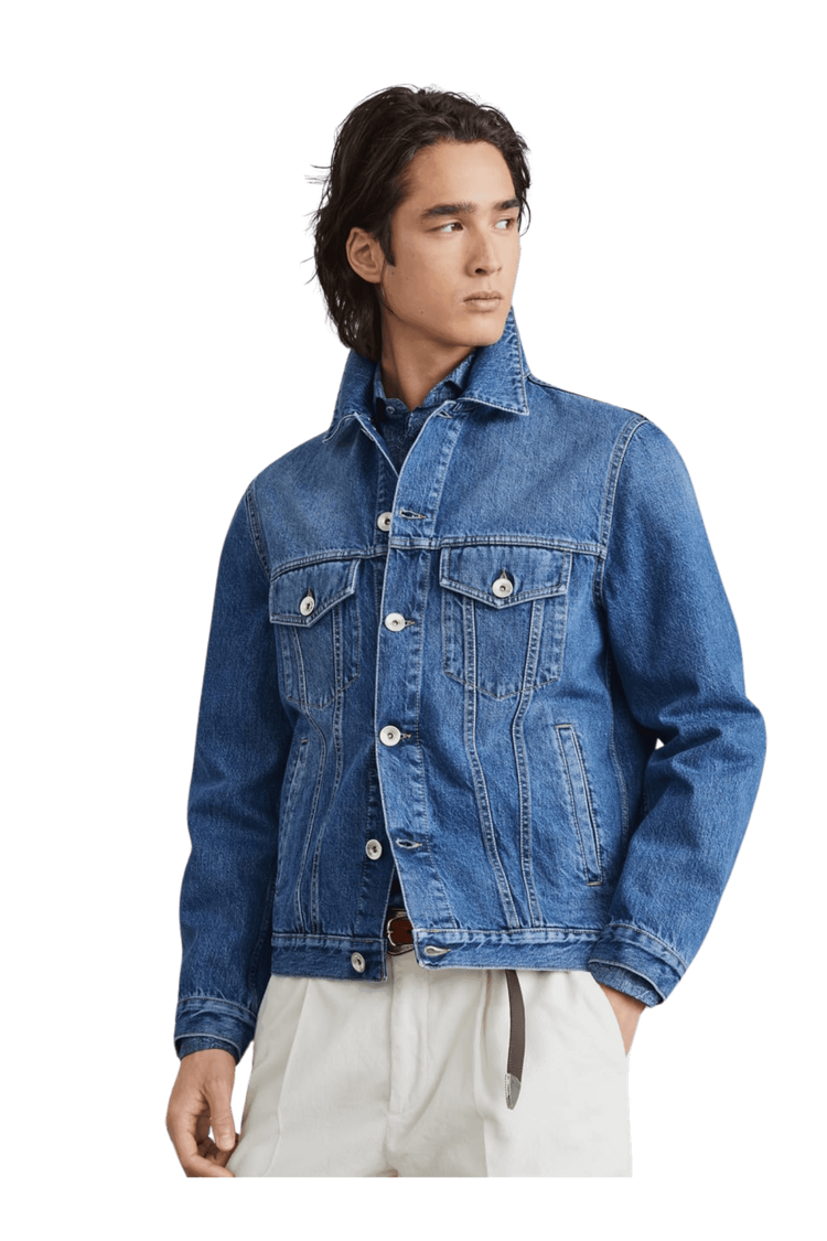 Brunello Cucinelli Men's Denim Four-pocket Jacket